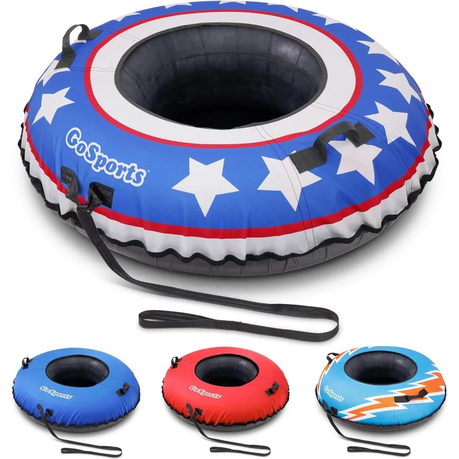 

44 Inch Heavy-Duty Winter Snow Tube with Premium Canvas Cover - Choose Your Style - Commercial Grade Sled