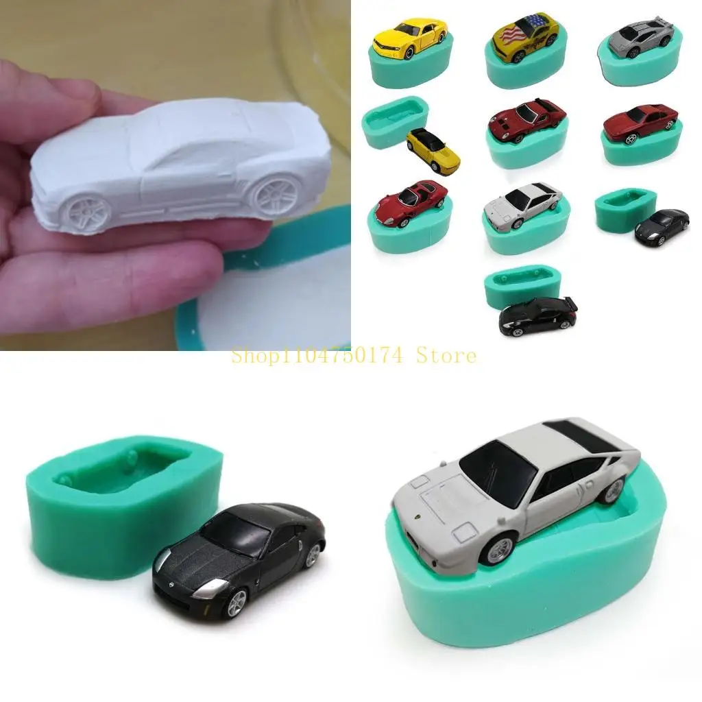 Cookie Fondant Vehicle Mold Silicone Christmas Biscuit Cutter Moulds Car Baking Accessories top sale
