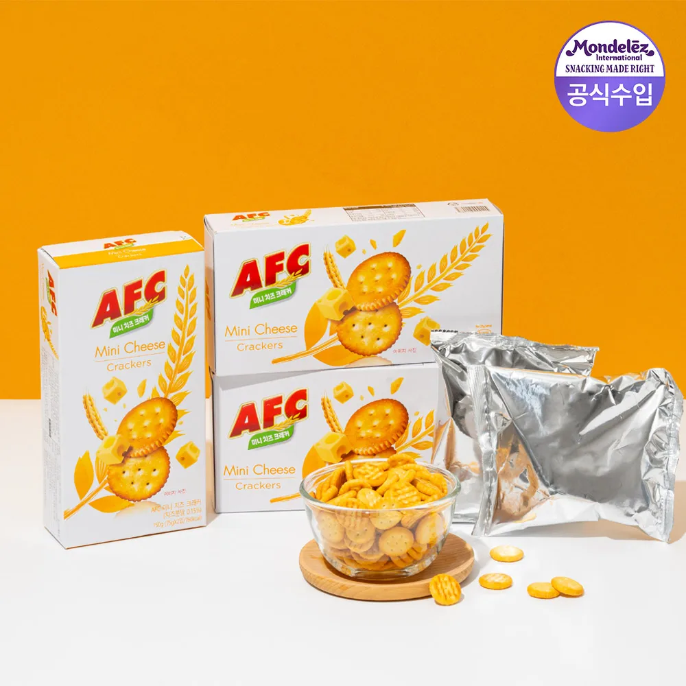 Afc Mini galletas de queso 150g paquete de 6