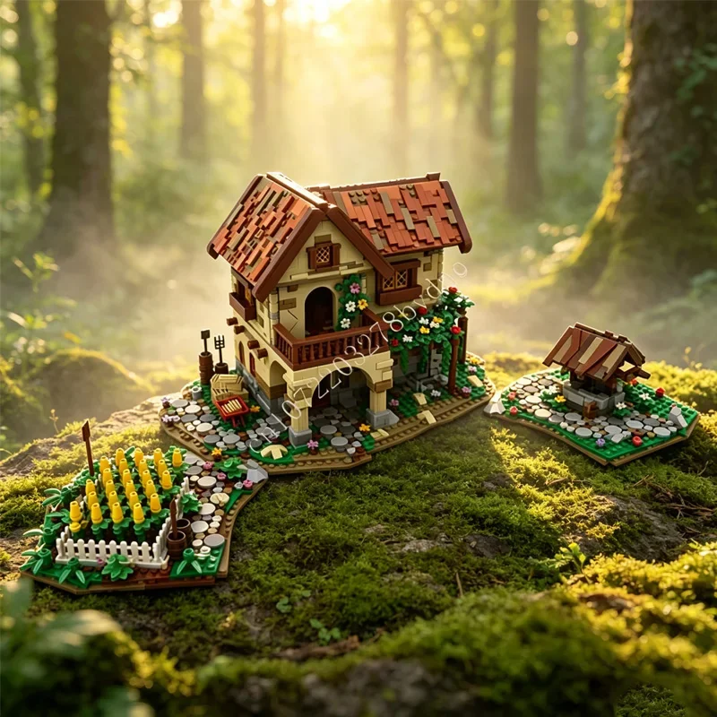 3227 PCS Farm House Building Blocks Set Countryside Cottage Model with Garden Toy Collection for Adults Birthday Home Decoration