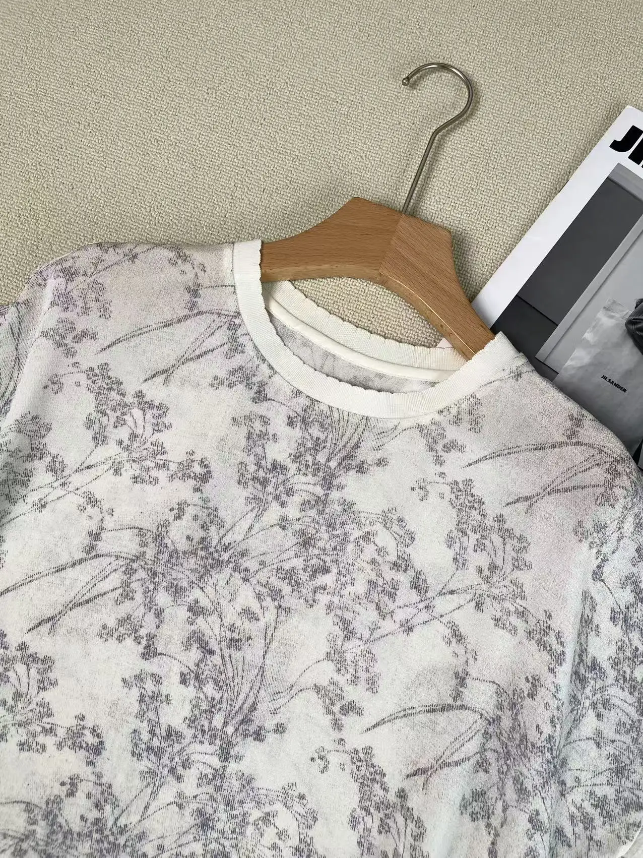 Summer 2026 Women's New High-end Printed Silk Top