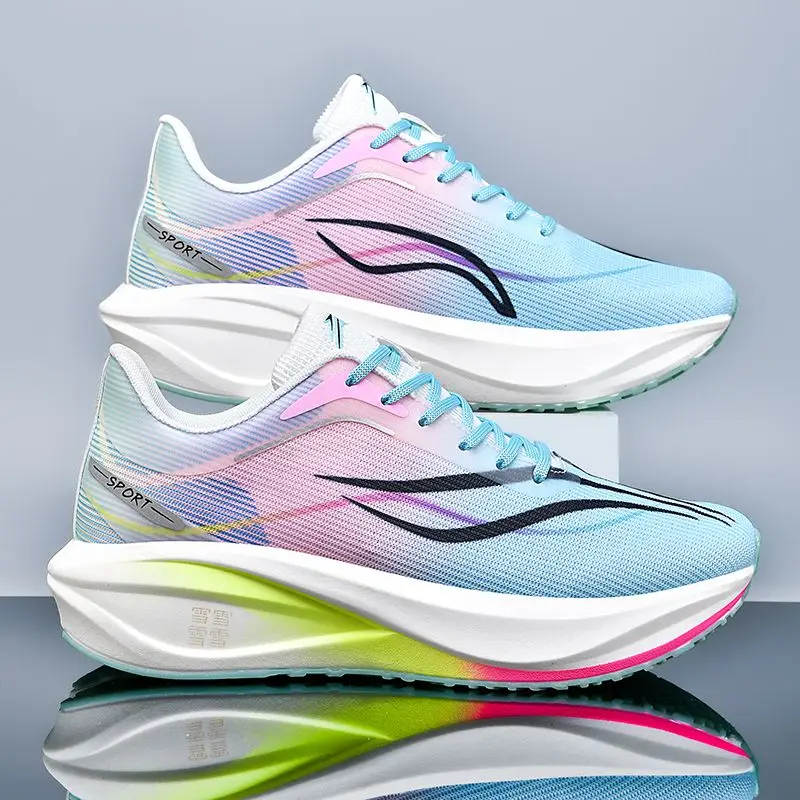 

Новые удобные повседневные амортизирующие кроссовки из углеродистой пластины, средние и большие детские кроссовки, размер 33-45, высокое качество, дышащие