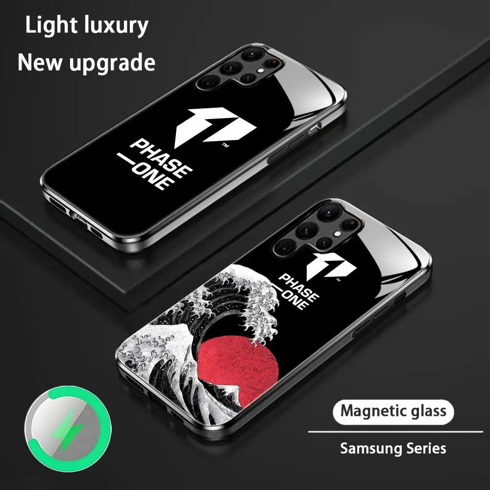 Phase one photography Brand Phone Case For Samsung S26 S25 S24 S23 S22 S21 S20 Plus Ultra Glass Magnetic Case