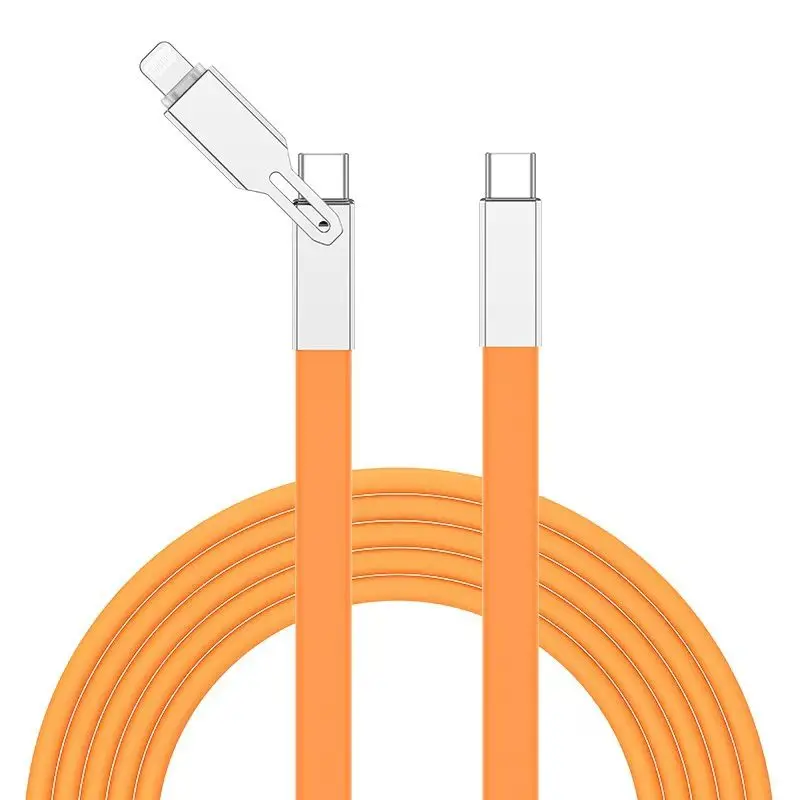 240w Stand Data Cable With Type-c Built-in Stand Adapter Multi-function Foldable Converter Super Fast Charging For Apple Huawei