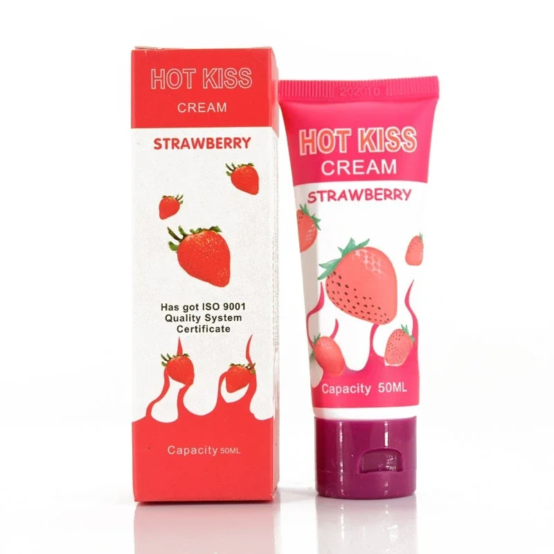 

50ml Strawberry Flavored Edible Lubricant for Sex Oral Water Base Silicone Lubrication Silk Touch Anal Orgasm Gel Gay Sex Oil