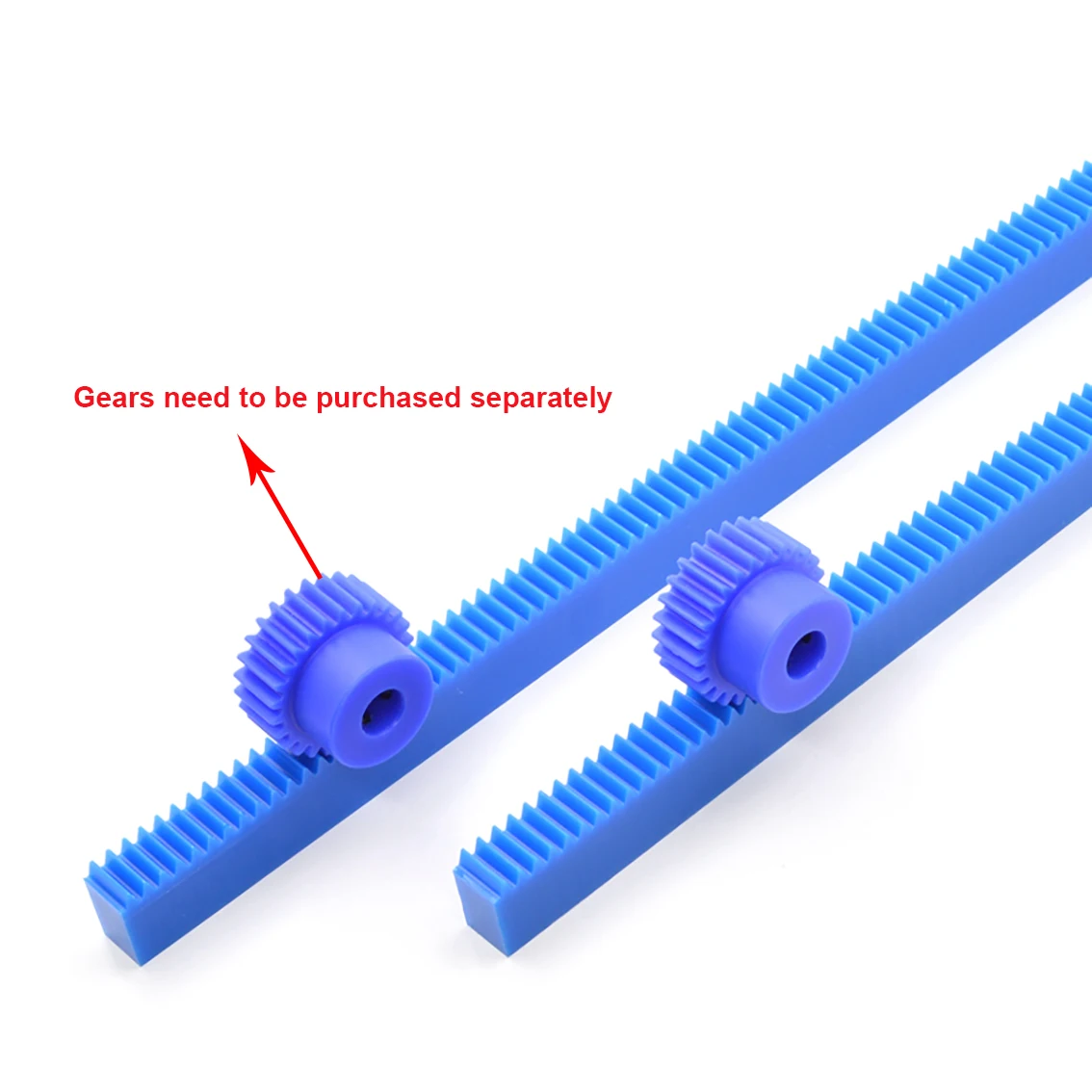 1Pcs Modulus 1/1.5/2 Blue Nylon Gear Rack Transmission Plastic Rack Length 500mm DIY Model Makeing Drive Materials Accessories