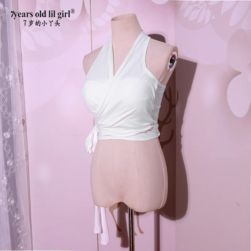 Bauchtanz-Top aus Lycra-Baumwolle, ärmellos, Tribal-Wickelkostüm H127