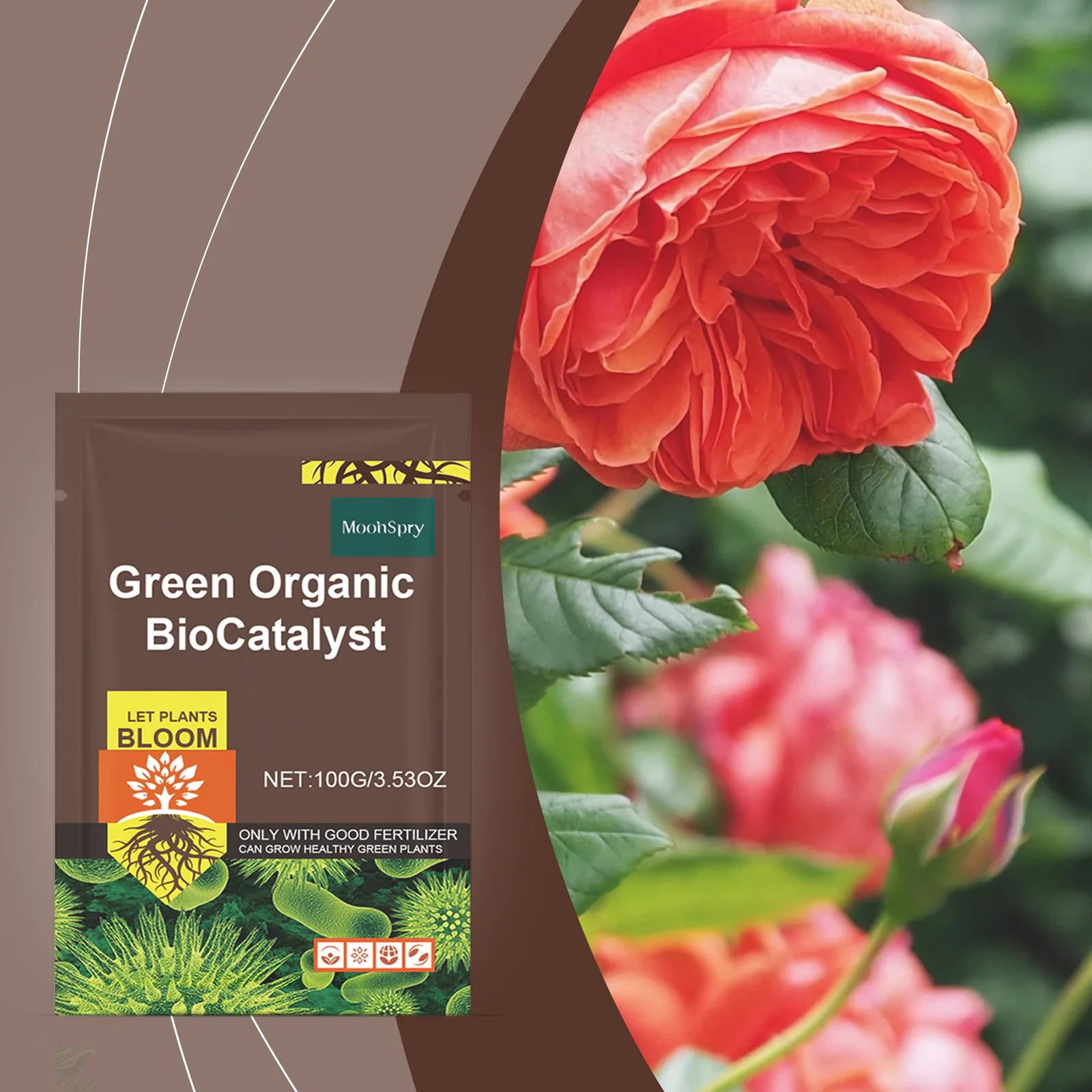 Organic Green Biocatalyst Bio Fertilizer for Plants Potted Flowers Nitrogen Phosphorus Potassium Nutrient Solution