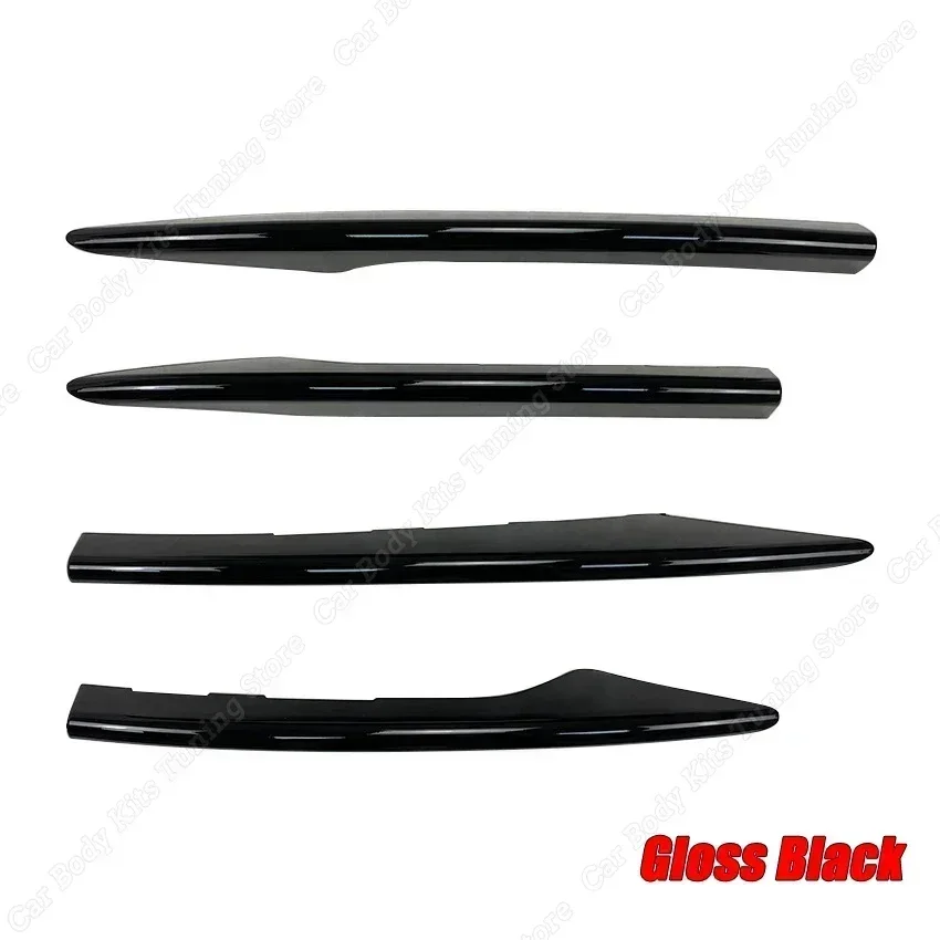 For Mercedes Benz E-Class W213 E200 E300 E53 2021-2023 Car Front Bumper Lip Spoiler Wind Knife Trim Body Kits Splitter Tuning