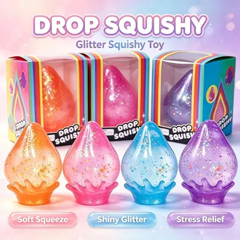 Needoh Dream Drop Maltose Fidget Toy Slow Rebound Stretch Squeeze Toy Soft Squishy Rise Non-toxic Sensory Desktop Decompression