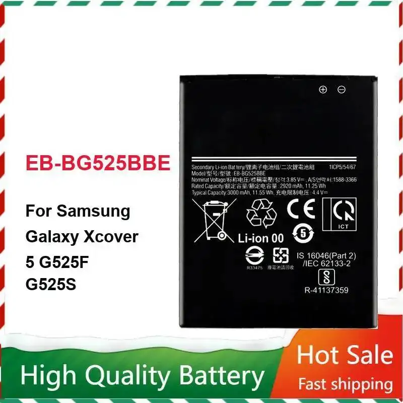 Mobile Phone Battery EB-BG715BBE EB-BG390BBE EB-BG736BBE For Samsung Galaxy Xcover 1 3 4 5 6 7 Lte Pro 2017 1800-4500Mah