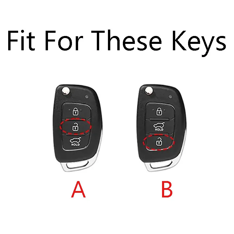 3 Buttons TPU Car Key Case Cover Keychain for Hyundai Sonata I10 Tucson Solaris Creta Elantra I20 Ix25 2016-2019 2021 2020 2022