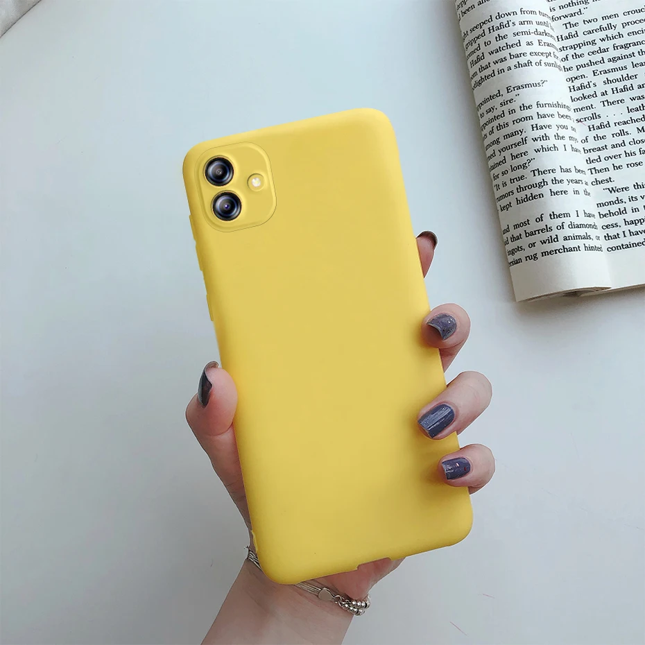 For Samsung Galaxy A04 Case Cute Candy Liquid Silicone Coque For Samsung A04 A04S A04E A14 Cover TPU Fundas Protective Case