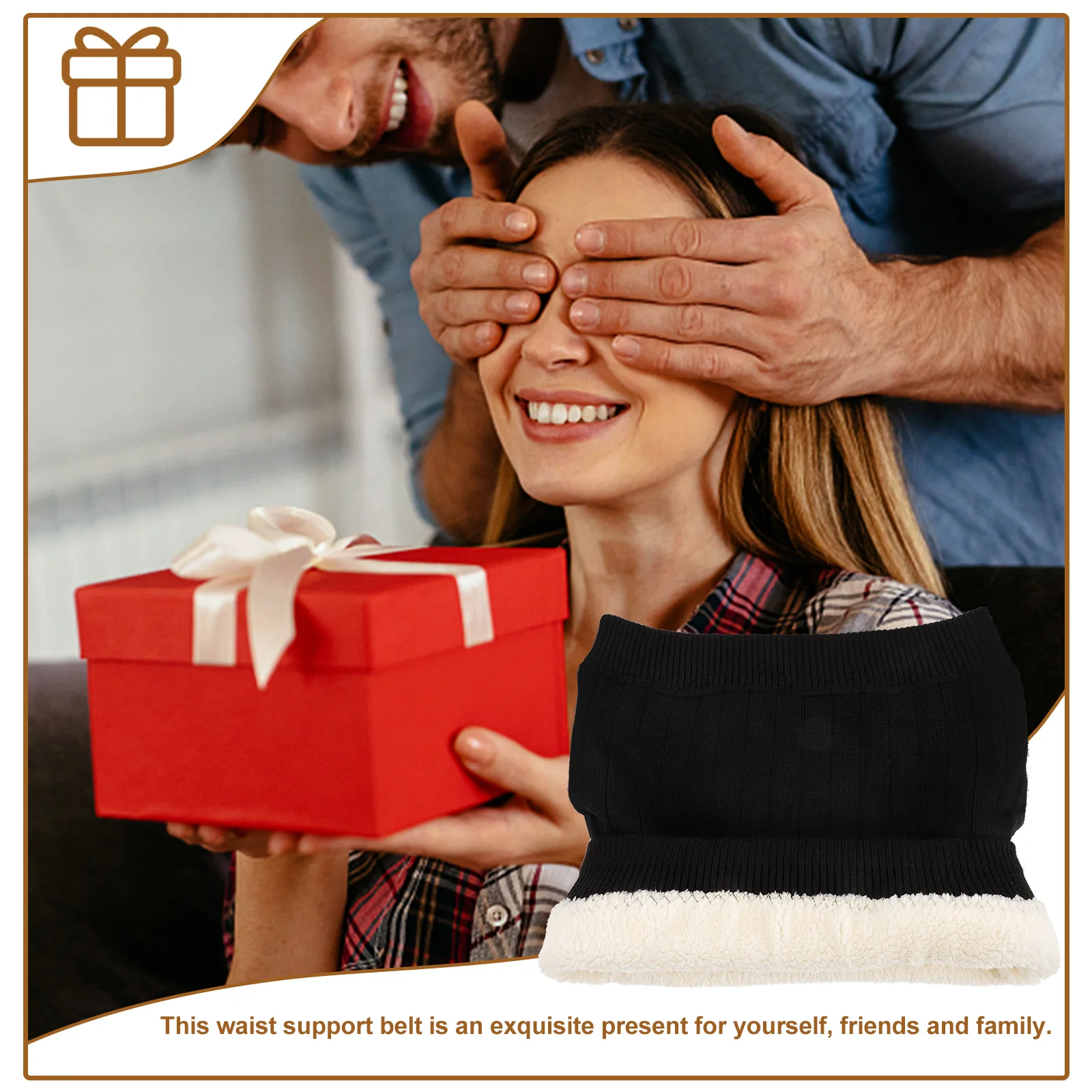 

Household Kidney Band with Comfortable Fit Winter Waist Warmer Back Pain Relief Adjustable Waist Support Belt Daily Use