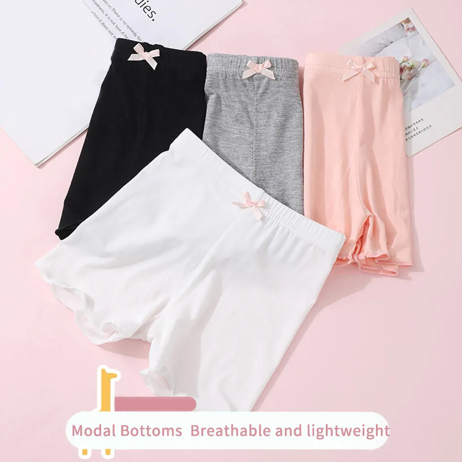 Summer Fashionable  Kids Girls Shorts Modal Safety Pant Underwear Girls Briefs Short Beach Pants Kids Girls Short Leggings