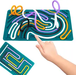 Bambini Sensory Fidget Toys Activity Board autismo Silicone Calm Down Toy bambini 3 + e adulti attività per viaggi ADHD Toy