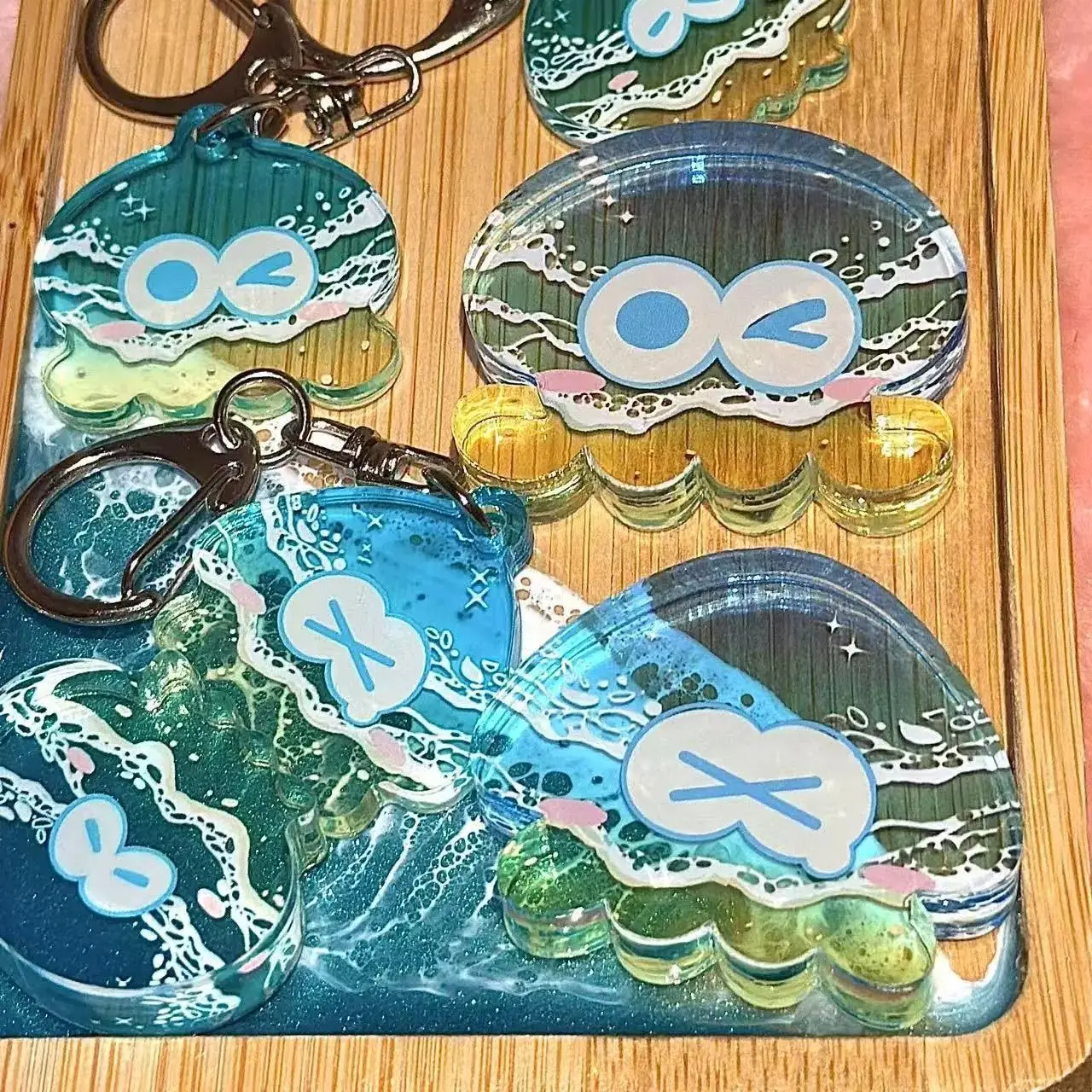 Juego Splatoon 3 llavero Anime Octolings Inklings Smallfry acrílico moda llavero bolsas llavero amigo regalos de cumpleaños Cosplay
