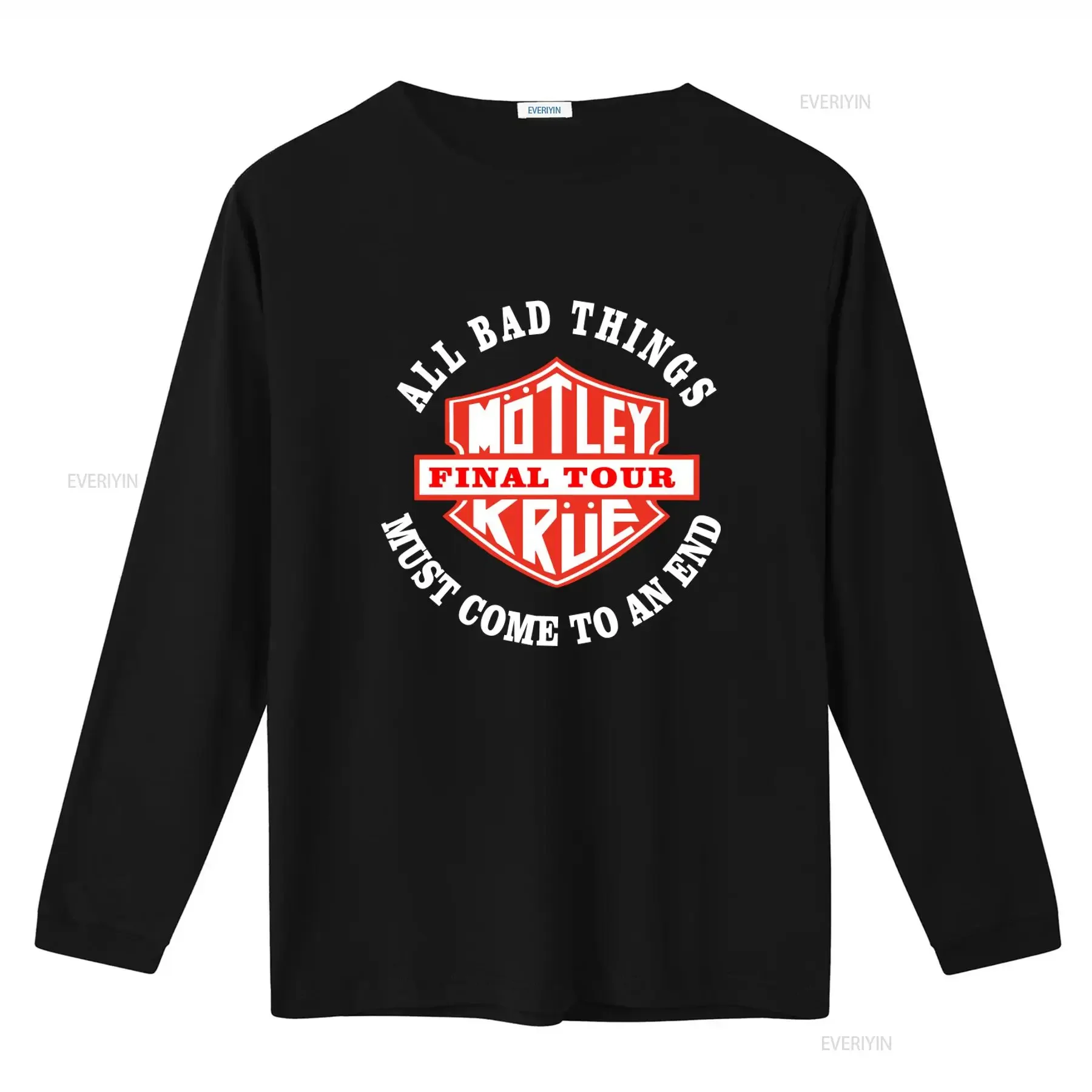 Vintage Motley Crew Final Tour T shirt All Bad Things Must Come To An End Design vintage Washed designer clothes Casual