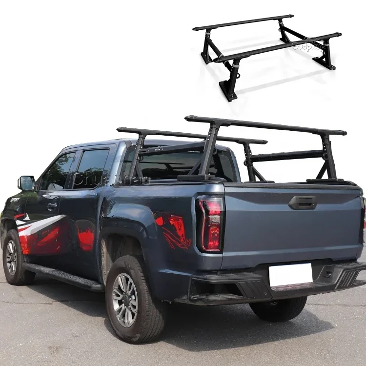 

Universal 4x4 Pickup Adjustable Hilux Roll Bar Truck Bed Rack Ladder Roof Rack For Hilux Revo 2023