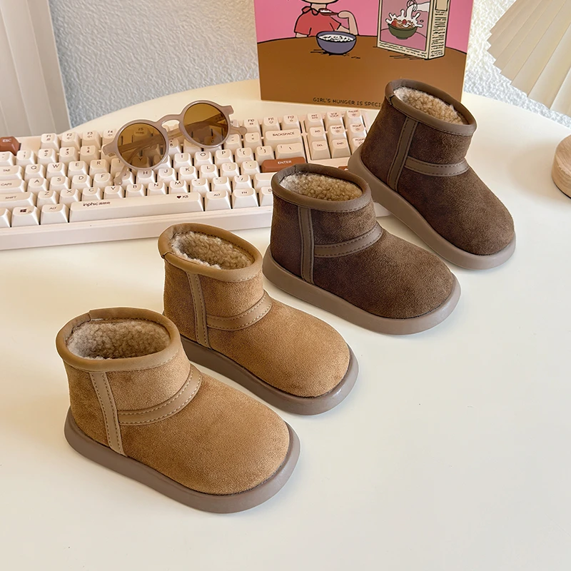 

Детская хлопковая обувь, хлопковые зимние сапоги для девочек и мальчиков, теплые детские ботинки, зимние хлопковые уличные ботинки для мальчиков