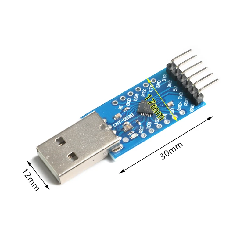 CP2104 USB 2.0 to TTL UART 6PIN Module Serial Converter STC PRGMR Replace CP2102 With Dupont Cables