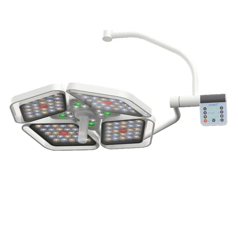 HD Camera and Monitor installation with Ceiling Mount Dual Arm LED surgical shadowless operation lights prices