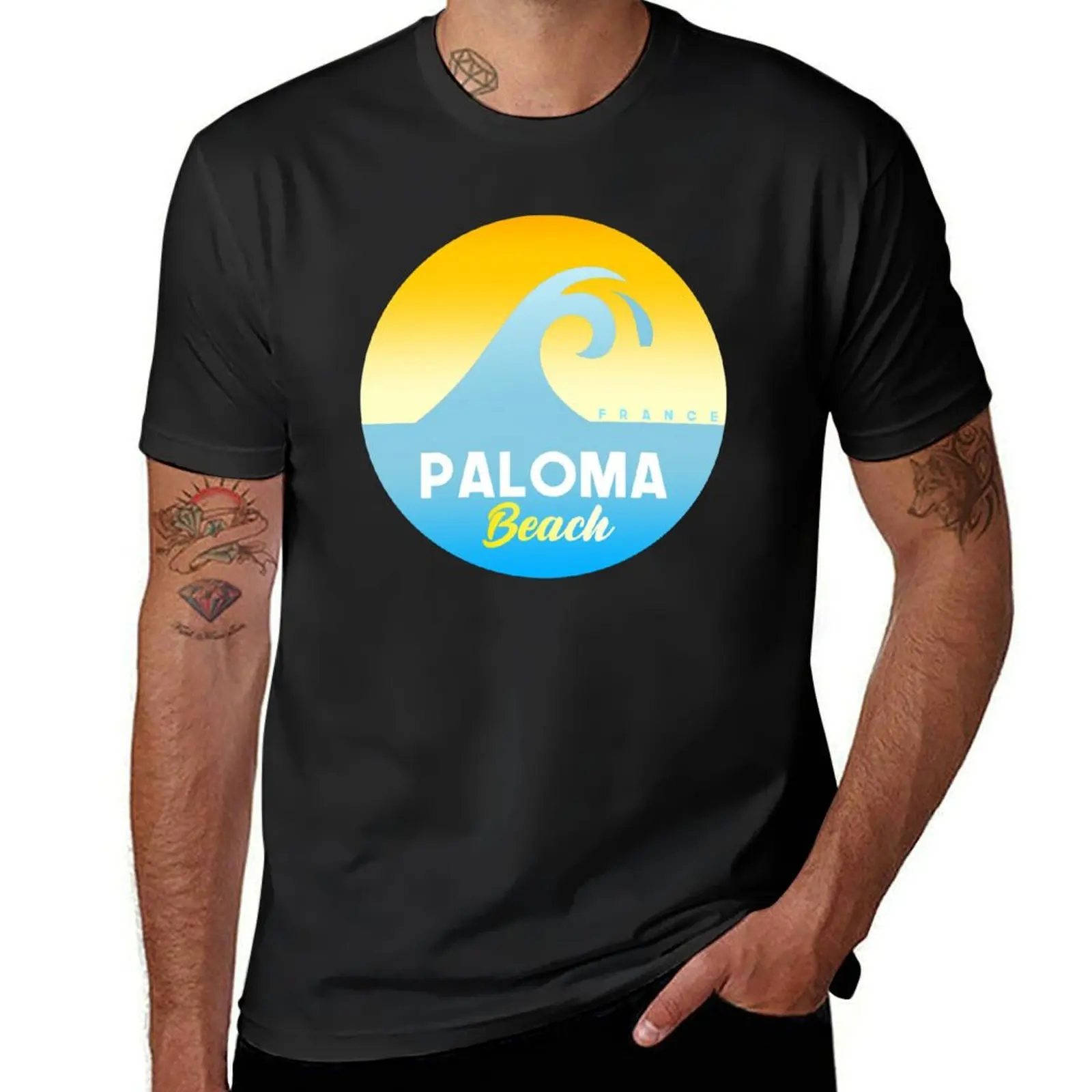 Paloma Beach France T-Shirt sweat oversizeds graphics Men's t-shirt