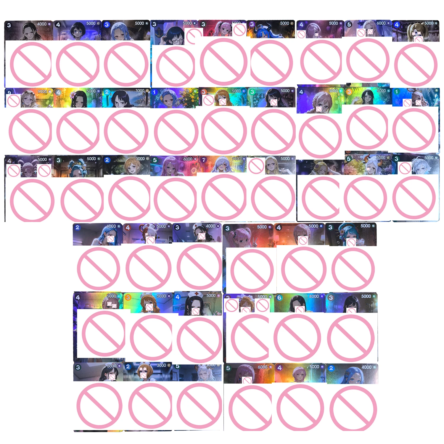 9Pcs/set Diy Self Made One Piece Bathing Charlotte Pudding Collection Card Color Flash Reiju Kaya Nojiko Anime Cards Gift Toys