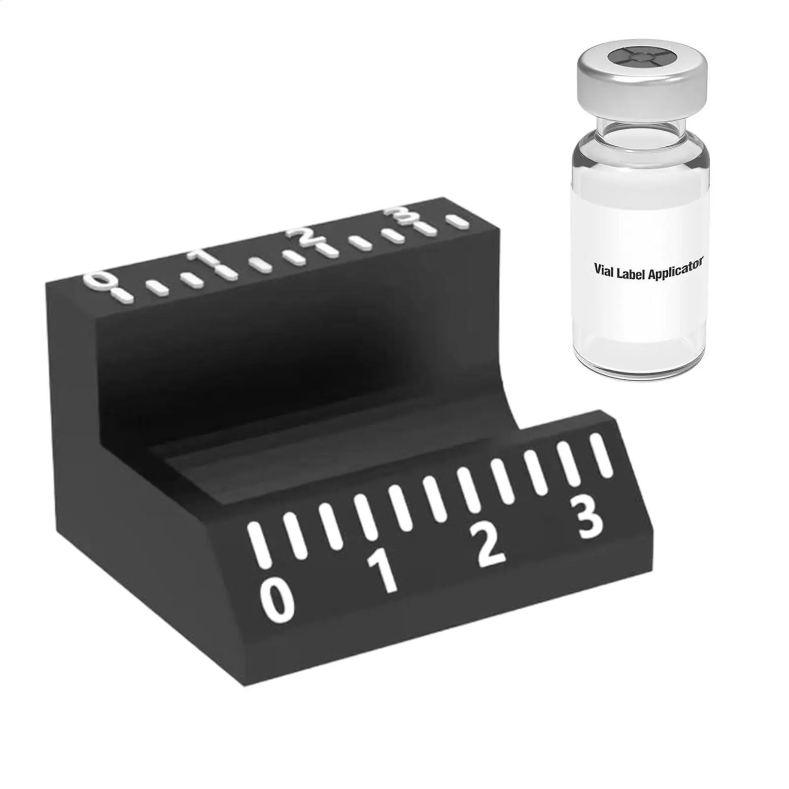 Vial Label Applicator Easy Alignment Precise Application Sticker Alignment Tool Time-Saving Reusable Labeling Tools 3ml/10ml