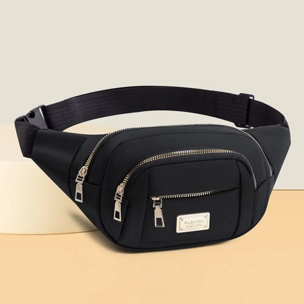 

Portable Oxford Cloth Multi-layer Crossbody Bag Large Capacity Casual Women's Fanny Pack Square Zipper Single Shoulder Bag Gift