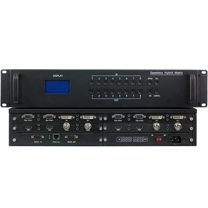 High-resolution video seamless mixing moment T7004 array card-type seamless mixing switcher splitter 4K