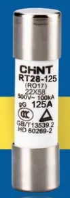 Fuses: RT28-125 RO17 125A 500V / RT29-125 RO17 63A / RT28-125 RT29-125 RO17 80A 380V / RT28-125 RT29-125 RO17 100A 500V