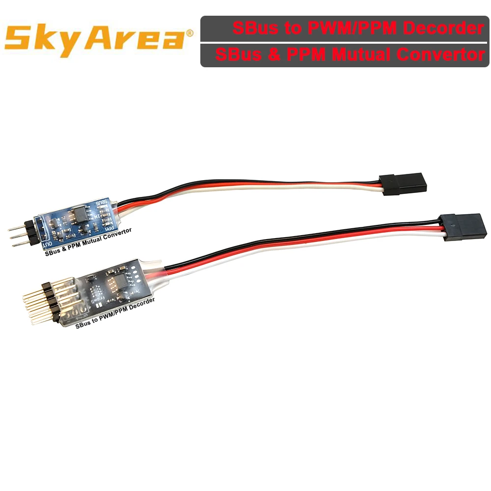 SkyArea SBUS PPM PWM Decorder Signal Conversion Module Receiver Converter for FrSky RadioMaster ELRS Futaba Receiver RC Drone