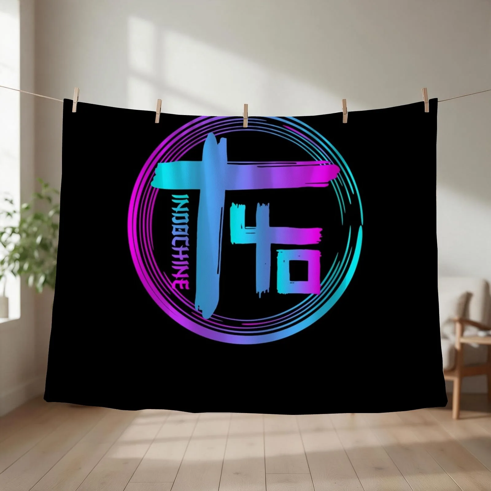 Indochine - Colourful Throw Blanket Blankets For Sofas Luxury Throw Luxury St Hair Blankets
