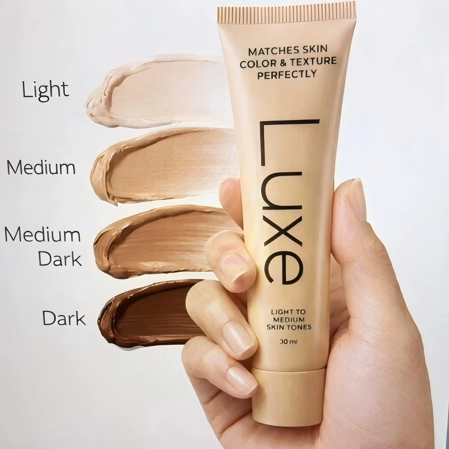 Luxe Research Color Changing Liquid Foundation Lasting Full Coverage Matte Cream Concealer Matches Skin Color & Texture Perfect