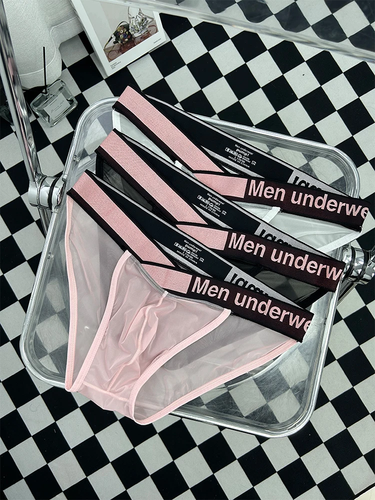 

2025 New Modal Men's Briefs Underwear Sexy Men Slip Breathable Men Underpants U Pouch Sports Side Cut Gay Panties Slip Hombre
