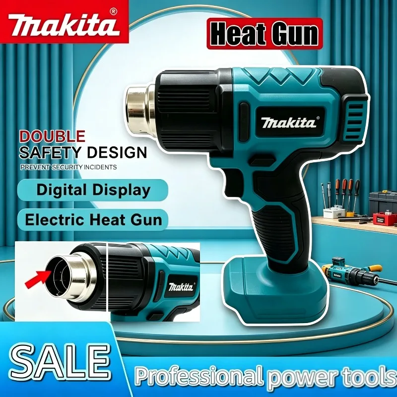 

Makita Wireless Rechargeable Tool For Soldering Max 550°C Shrink Film 18V Hot Air Baking Gun Tools Cordless Heat Gun Air Dryer