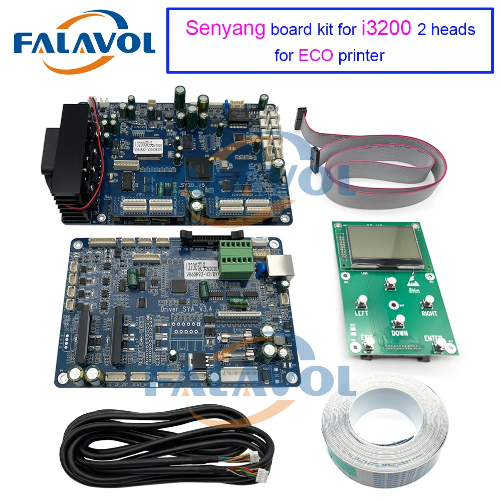 FALAVOL Senyang I3200 Double Heads Board Kit V6 Version Compatible with Epson I3200 for Eco Solvent/Water Based Printer Head Car