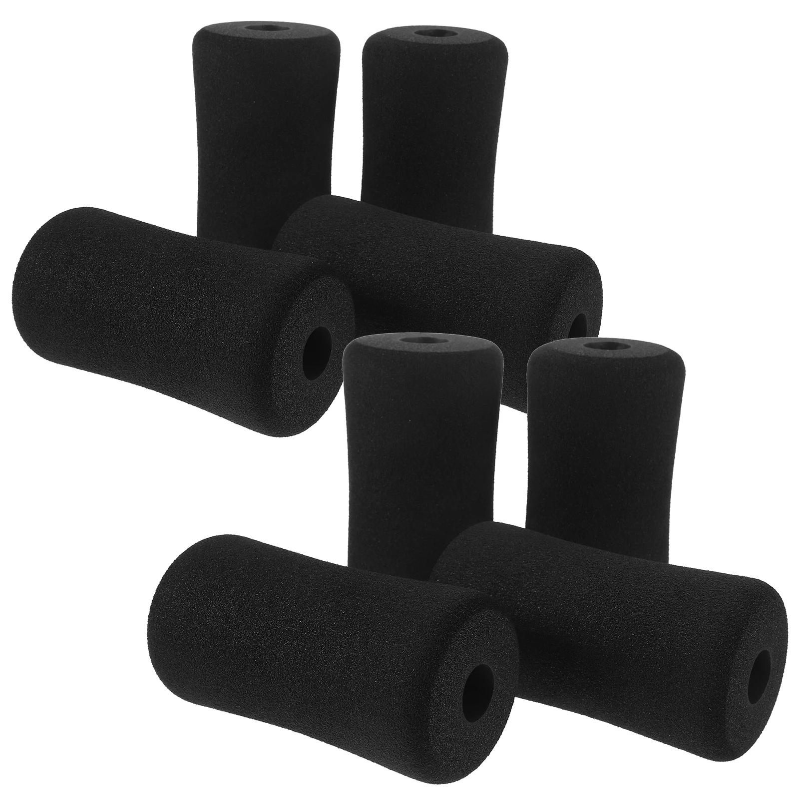 

8 Pcs Foam Handle Foot Pads Rollers Replacement Cover Round Sponge Treadmill Gym Equipment Fitness Leg Extension