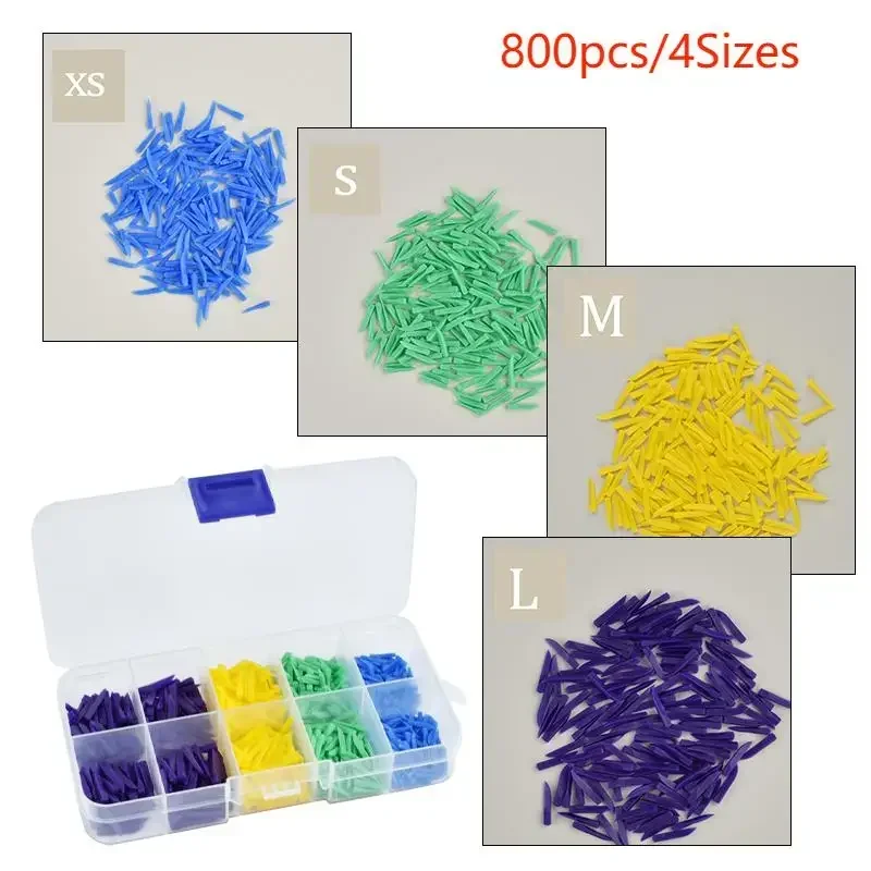 

800Pcs /box Dental Plastic Wedge Withdisposable Teeth Applicable To Diastema Dental Laboratory Accessories Dental Tools 4 Sizes