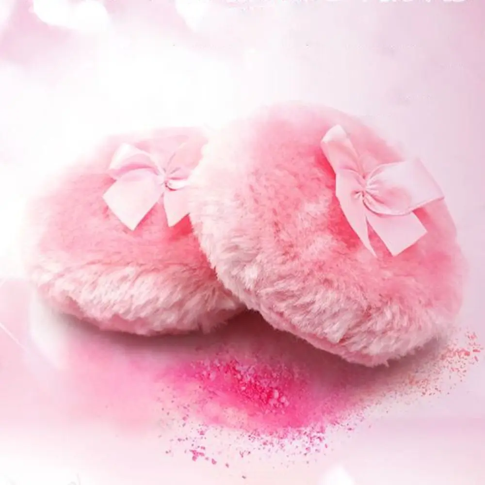 New Fluffy Powder Puff Ultra Soft Washable Reusable Velour Face Body Powder Puff Loose Powder Puffs Wet Dry Makeup Tool