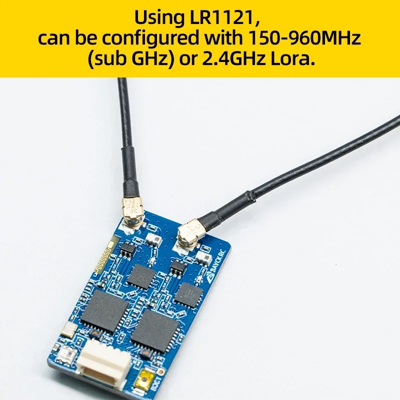 Bayck 900mhz 2.4ghz 915m elrs banda dupla gemini receptor expresslrs rx tcxo para rc fpv corrida drone de longo alcance asa fixa
