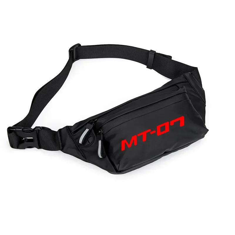 

For MT-07 MT 07 LOGO Men Waist Pack Belt Hip Bum Slant back bag Chest Bag Male Motorcycle Riding Antitheft Purse