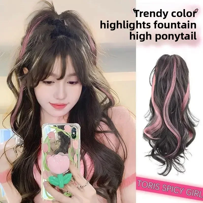 12Inch Short Wavy Synthetic Claw Clip Ponytail Hair Extensions Heat Resistant Hair Ponytail With Grab Clips For Women Daily Use