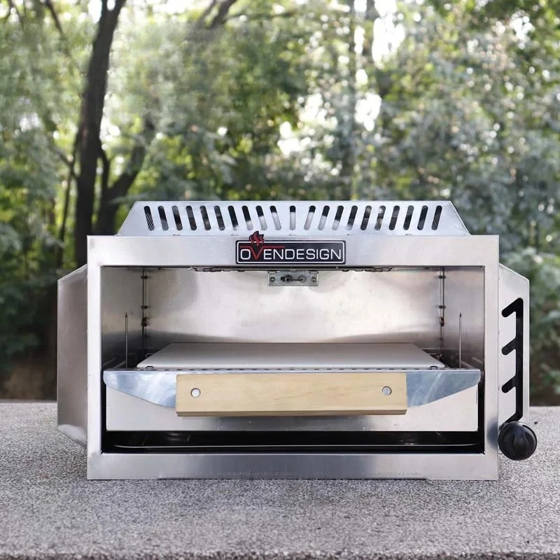 

Ovendesign 13 Inch Stainless Steel Outdoor Garden Party Pizza Oven Portable Upper Infrared Burner Gas Oven