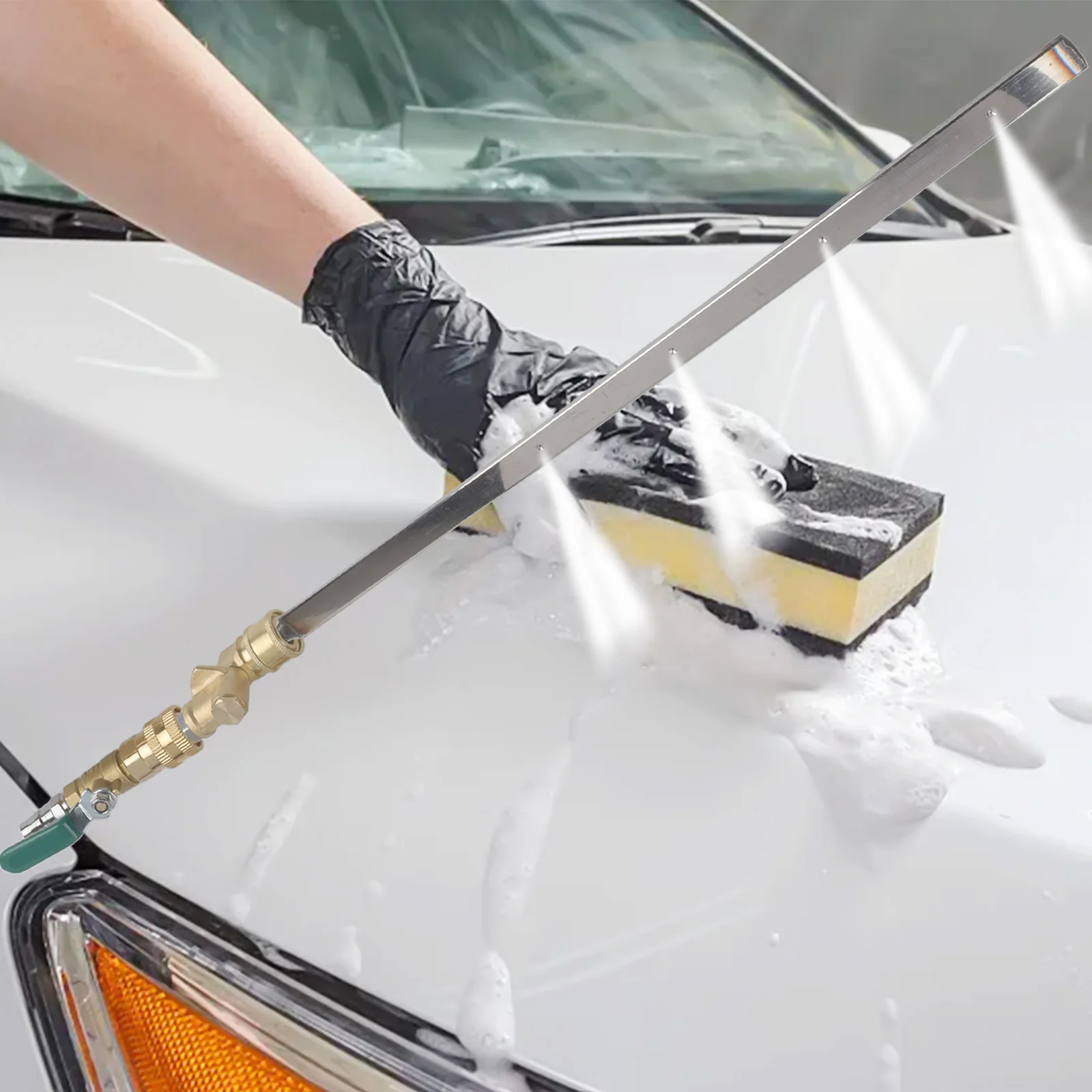 Automotive Cooling System Cleaning Tool for Radiator Condenser and Expansion Tank Without Component Disassembly Required