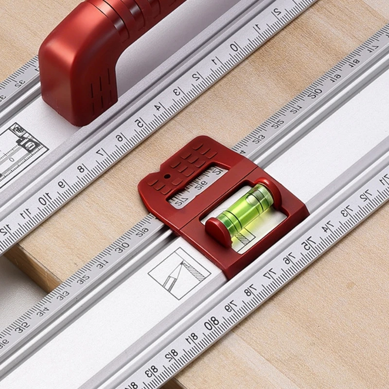 Multifunction Marking Ruler Alignment Tool With Ergonomic Handle For Easy Use 