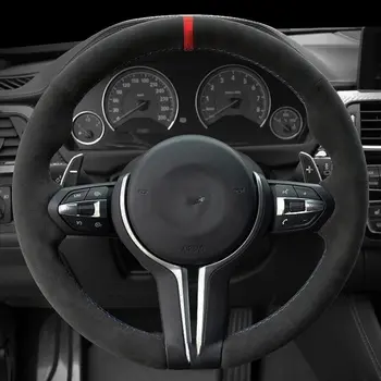 適用於BMW M Sport 1 系列 F20 M135i M140i M235i M240i X1 F21 F48 X2 F39 X3 F25 的防滑絨面革汽車方向盤套 10 最佳銷售 m235i - №7