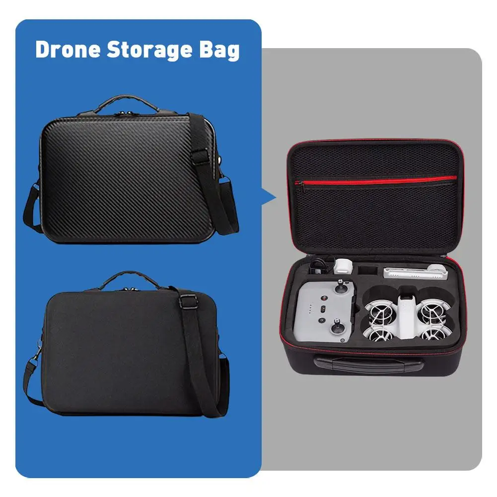 

For DJI Neo Waterproof Storage Bag PU/ Nylon Handheld Drone Storage Box Single Shoulder Diagonal Portable Special For Rainy L3K9