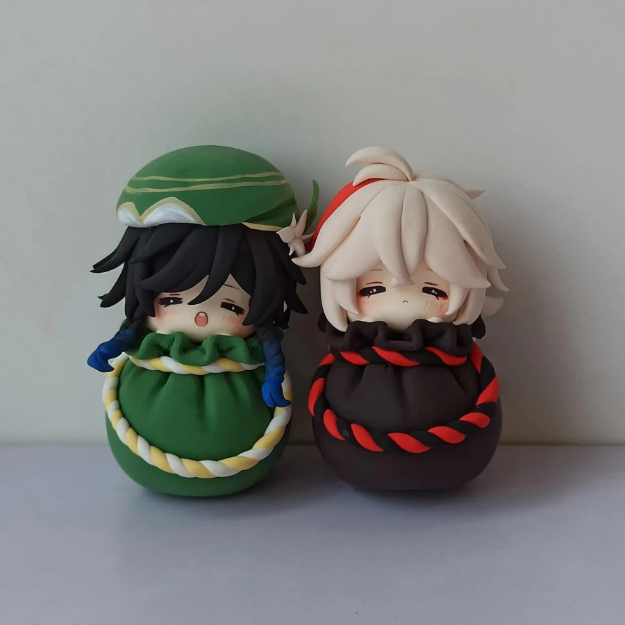 Game Impact Kirara Collei Steamed Stuffed Bun Shape 7cm Anime Figure Kawaii Toy Q Figural Clay Making Model Gift Keychains